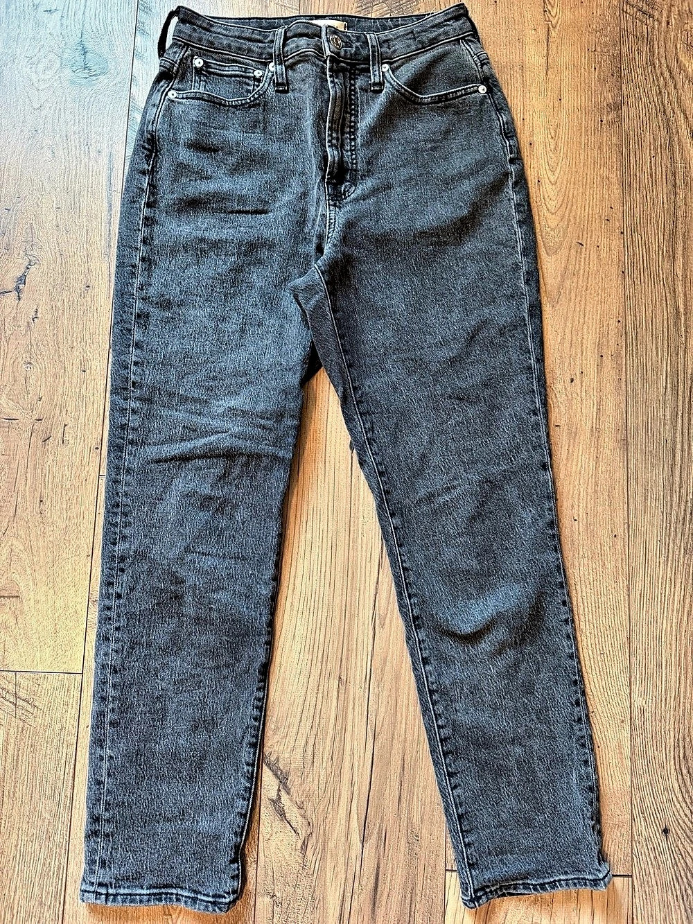 Madewell The Curvy Perfect Vintage Jean Straight Leg Jeans Gray Waist 26